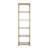 Antique Gold Six Tiered Mirrored Shelving Unit, Perisa Mirror Shelf 20x14x70.5"