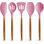 Ensemble d'ustensiles en silicone 5 pièces avec poignées en bois d'acacia Zulay Kitchen 