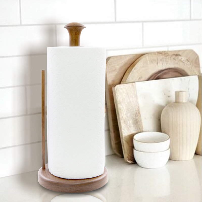 Wood Paper Towel Holder