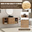 Ensemble de meuble-lavabo simple 48 po avec plateau en pierre reconstituée Eaton-1165914479-1173083307