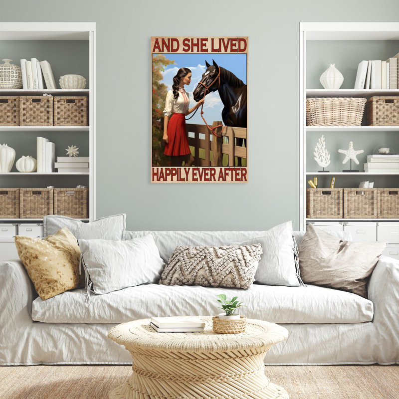 Horse And She Lived Happily, H 36 po x l 24 po x P 1,25 po