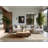 Soft Plush Menahan Eclipse Scene Minimalist Area Rug in Beige – Beige Binding-1491938008