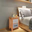 Agar 34cm W Solid Wood Bedside Table