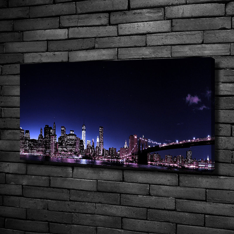 Brooklyn Bridge - No Frame Print on Canvas