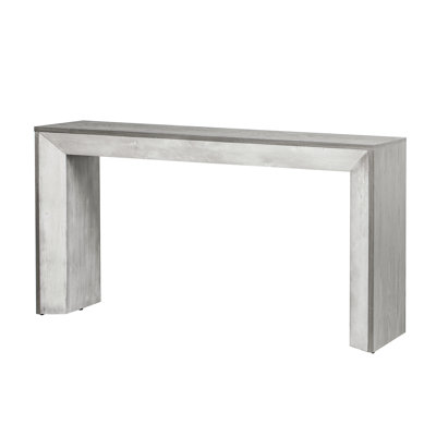Fireplace Inspired Console Table With Top - Grey, Versatile For Home Appearance For Hallway, Living Room, Entryway, Grey