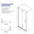 30" W x 72" H Bifold Pivot Shower Door with 1/4" Tempered Glass, Stainless Steel Brushed Nickel Frame-100751565