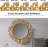 Wall Décor Large Gingko Leaf Round Wall Mirror,Gold