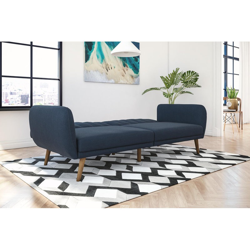 Novogratz Brittany 81.5" Round Arm Convertible Sofa