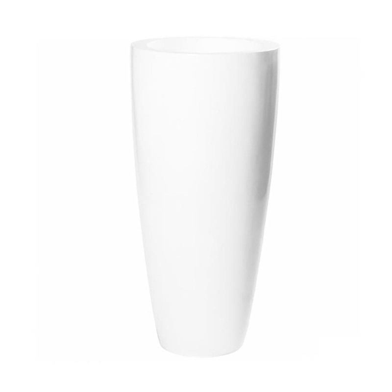 Sloatsburg Handmade Pot Planter, White, 28" H x 20" W x 20" D
