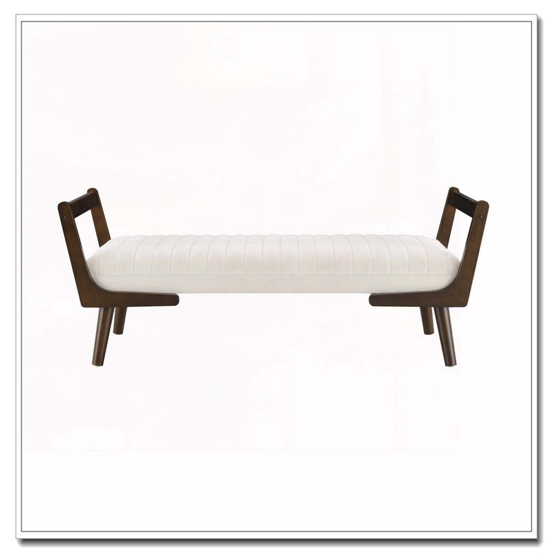 Banc rembourré 52 po, Beige