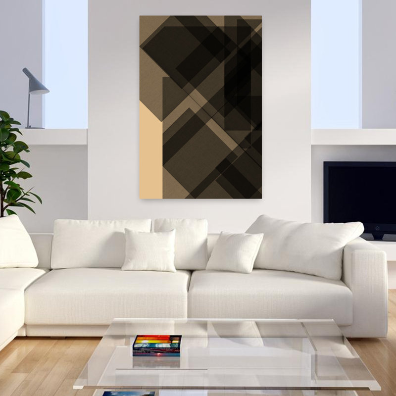 Art contemporain contemporain abstrait, H 48 po x l 32 po