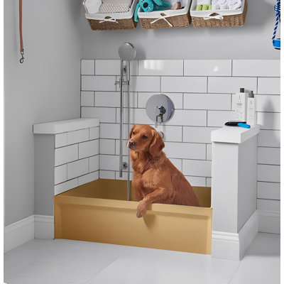 Pet Washing station Mudroom Bathtub 48"x24" 16 Gauge Stainless Steel