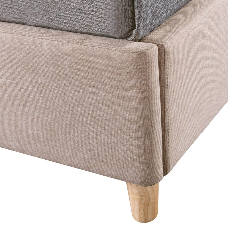 Goolsby Upholstered Platform Bed, Cinnamon