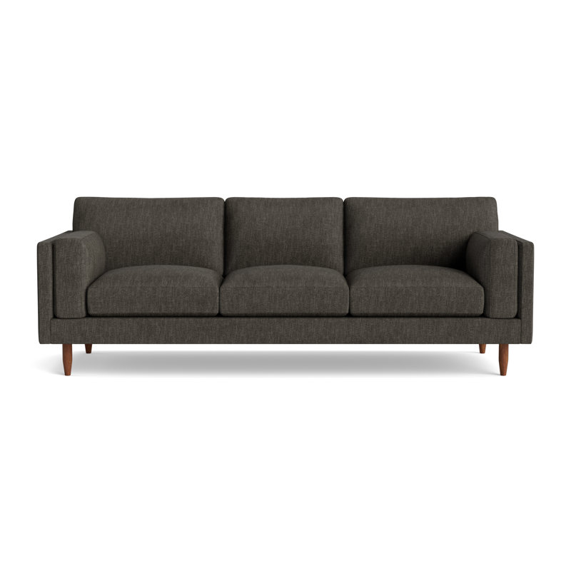 Skinny Fat Sofa (95"), Performance Weave - Onyx