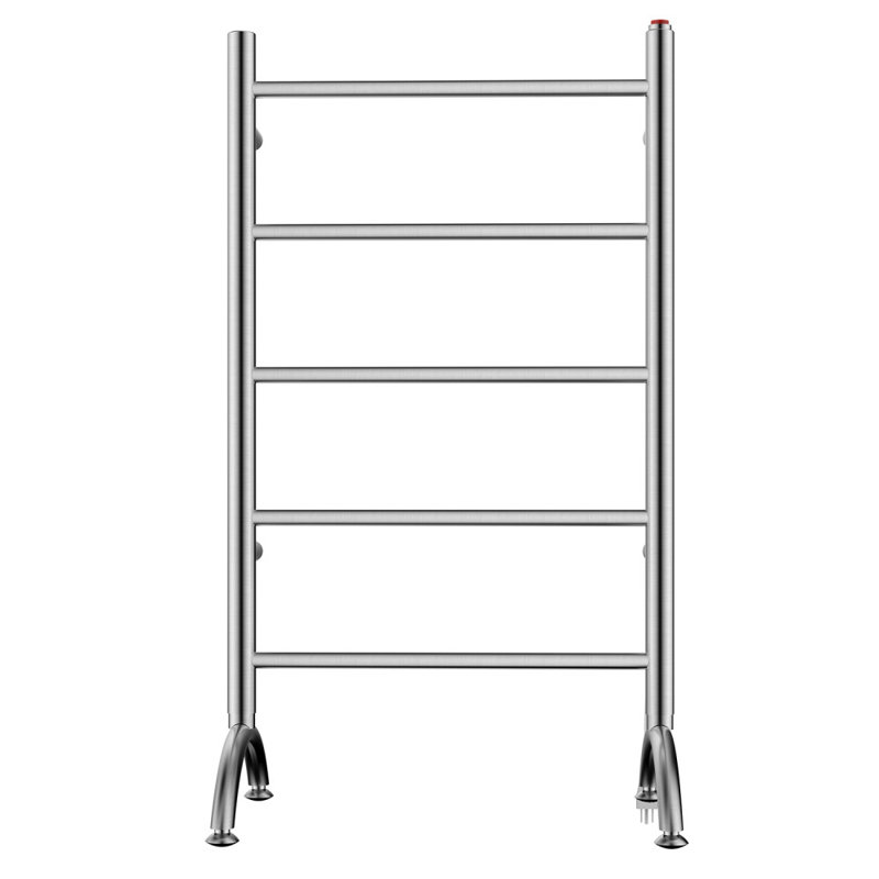 Kingston Brass Templeton Freestanding or Wall Mount Hardwired/Plug-In Electric Towel Warmer, Brushed