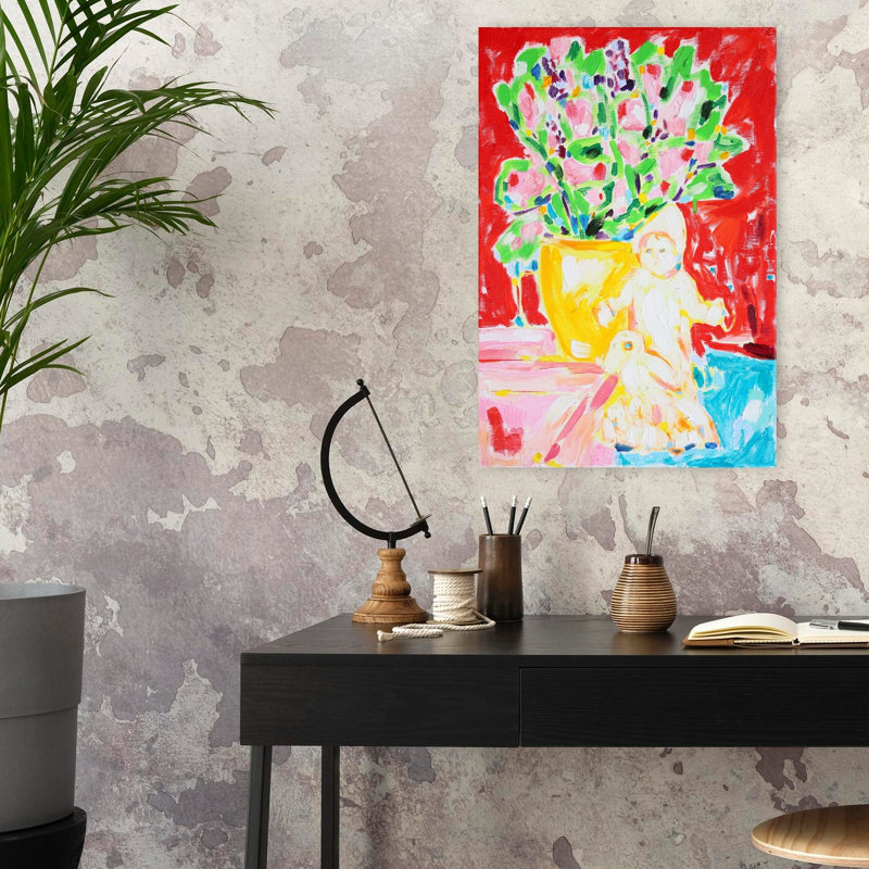 Art contemporain contemporain abstrait, H 24 po x l 16 po