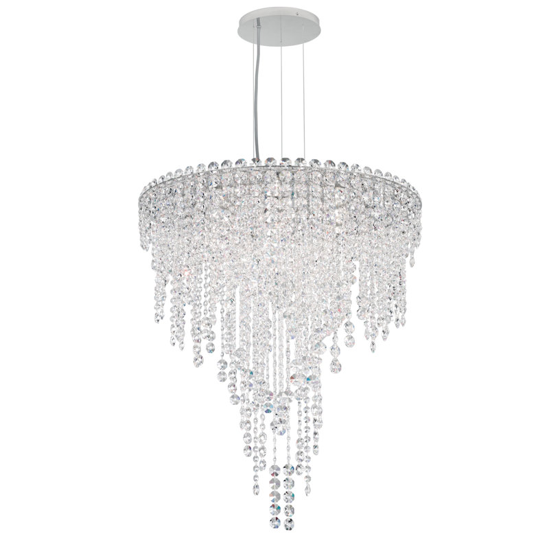 Chantant 10 - Light Crystal Geometric Chandelier, Heritage Handcut