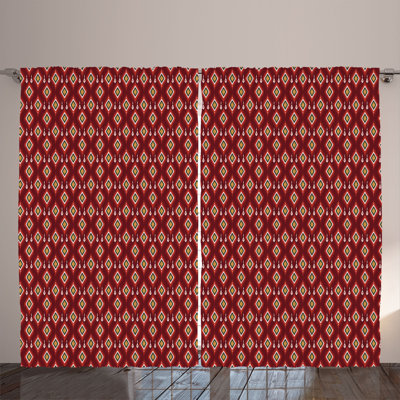 Clodie Polyester Semi Sheer Curtain Pair