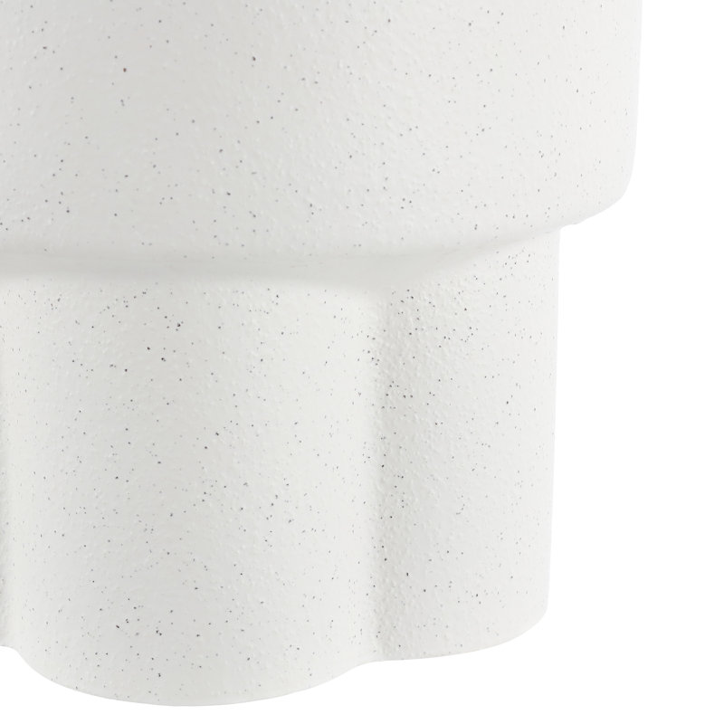 Portside End Table, White Speckled