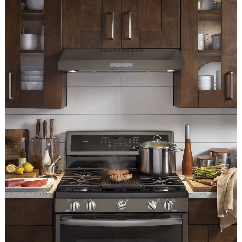 30" 390 CFM Convertible Under Cabinet Range Hood with Night Light, Stainless Steel, 30"
