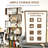  75'' H X 31.5'' W 6-Tier Geometric Bookcase-1600688503-1600688502