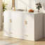 Armoire pour grand lit escamotable avec lumières DEL rgb et tiroir, blanc brillant-1626741575