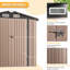Remise de rangement en métal l 6,5 pi x P 4 pi avec base-129068154