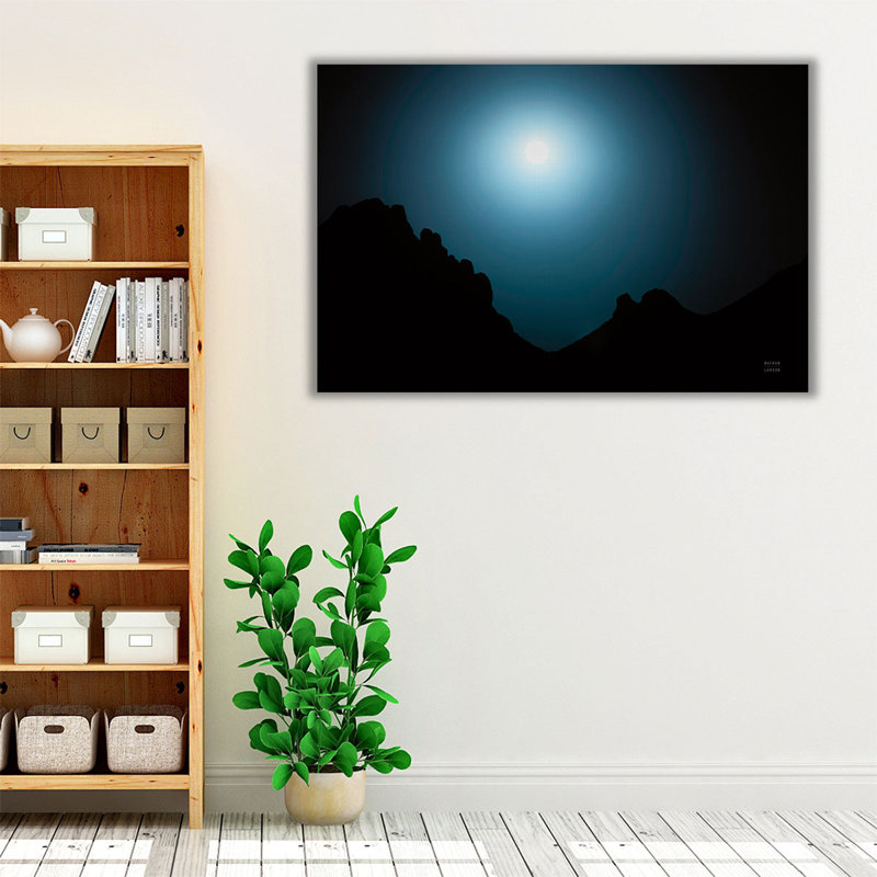 «Blue Moon Desert», reproduction d'art sur toile, H 40 po x l 60 po