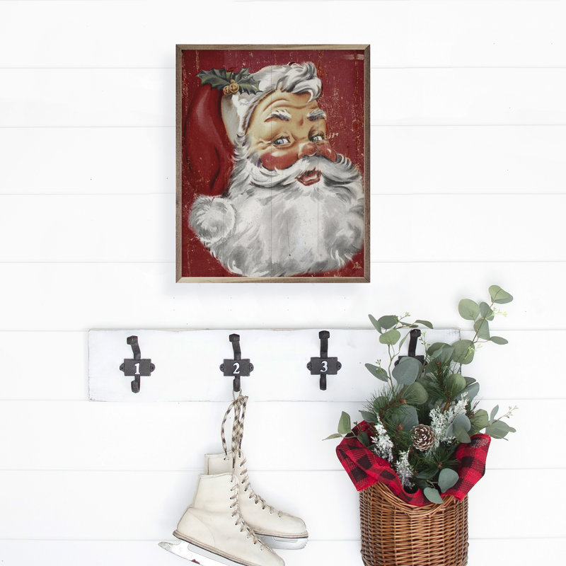 Père Noël rouge, H 30 po x l 24 po