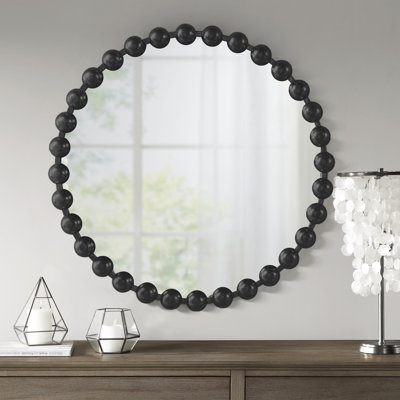 Marlowe Beaded Round Wall Mirror