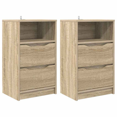 40cm W Manufactured Wood Bedside Table