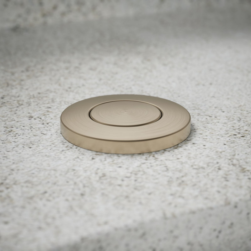 Garbage Disposal Air Switch Button, Vibrant Brushed Bronze