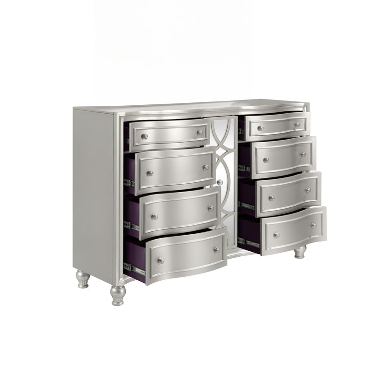 Commode en bois Marila, gris
