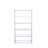 Coleen White High Gloss & Chrome Finish Bookshelf