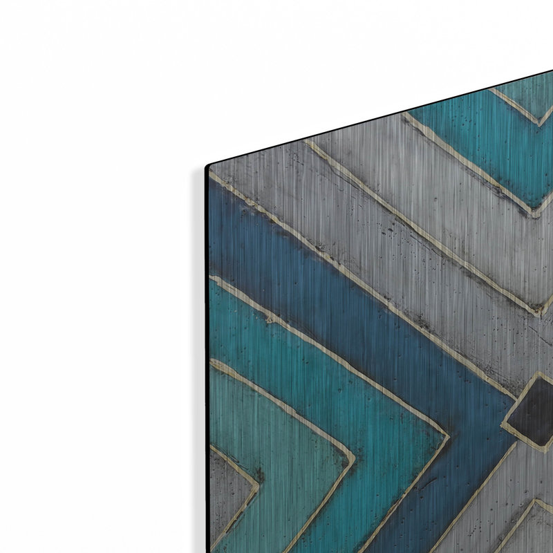 «Geometric Common Ground» par Britt Hallowell, H 24 po x l 24 po