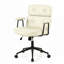 Chaise de bureau ergonomique en similicuir à haut dossier-133355160