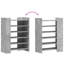 Shoe Cabinet 74.5X37.5X100 Cm Engineered Wood-673456753