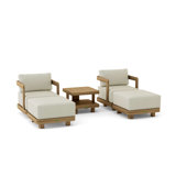 Granada Outdoor 5 - Piece Teak Conversation Set