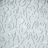 Salt Metallic Fiore Flower Design Wallpaper Roll