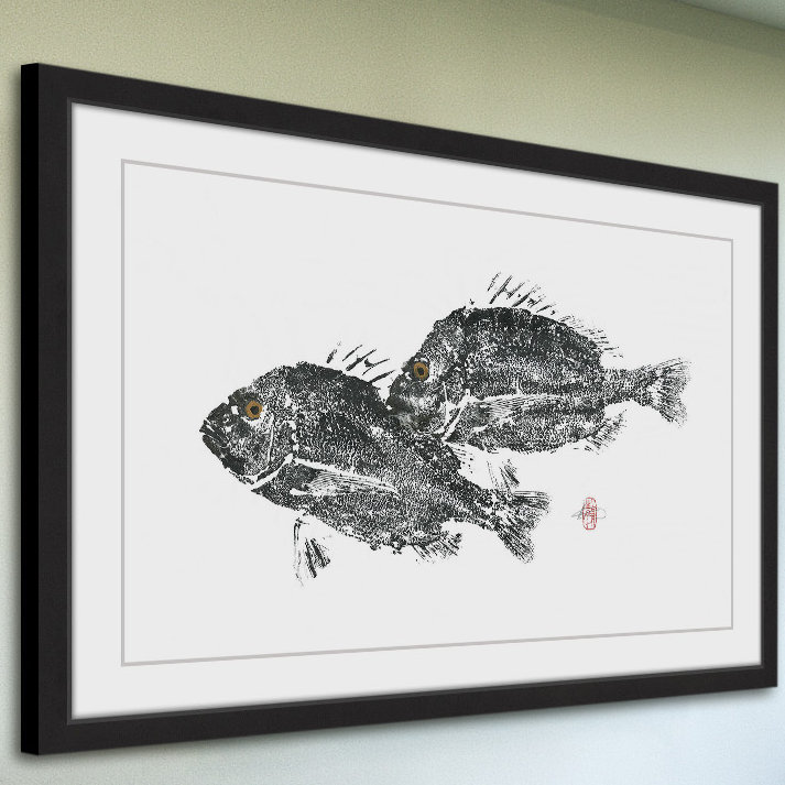 «Snap Snap», reproduction d'art encadrée, H 16 po x l 24 po x P 1,5 po