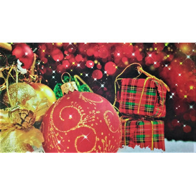 Saliba Non-Slip Christmas Indoor Doormat
