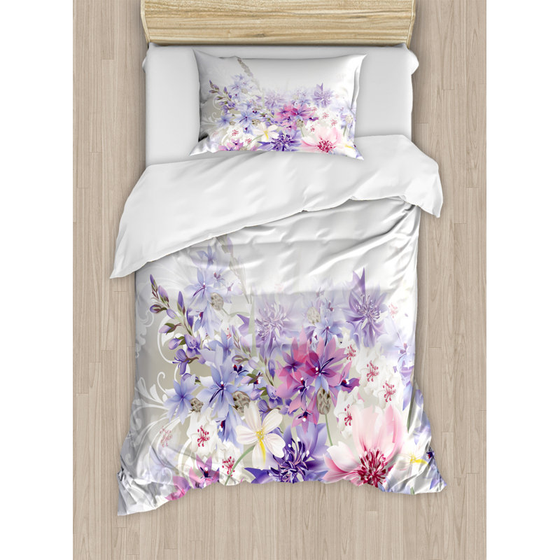 Gain Floral Duvet Cover Set with Pillowcases, Single Duvet Cover + 1 Standard Pillowcase