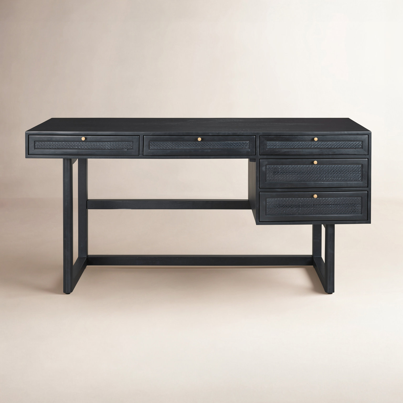 Cinna Mango Writing Desk, Black