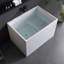 Tidal 39'' Freestanding Tub Acrylic Soaking Bathtub With Seat