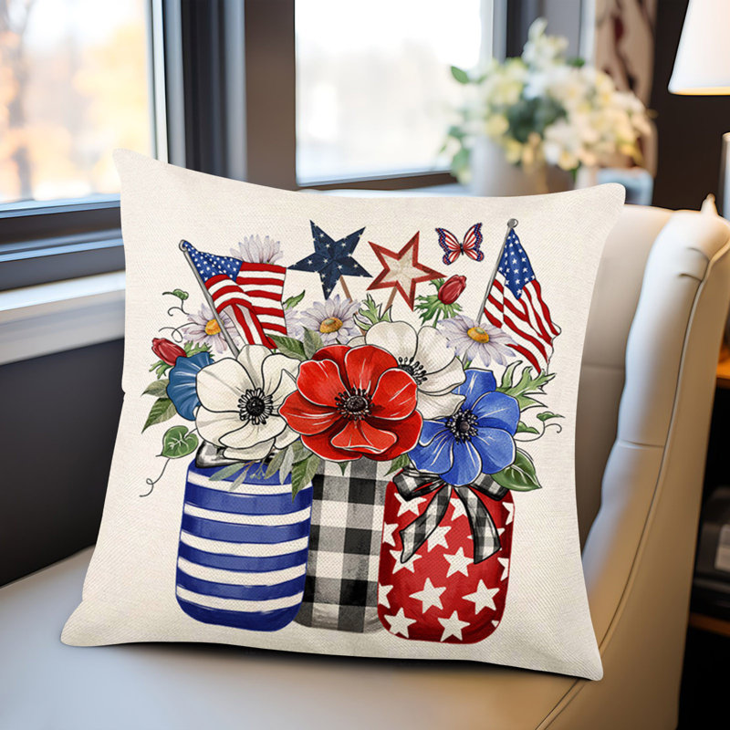 Housse pour taie d'oreiller de la fête de l'Independence