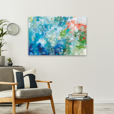 Art abstrait abstrait et bleu