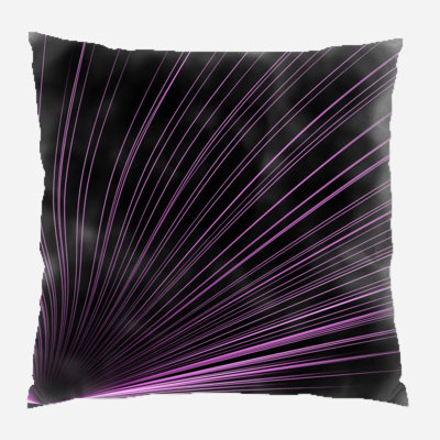 Coussin décoratif à lignes