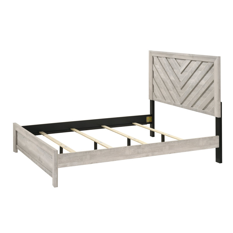 Lit double à panneau Valor Beige, Beige