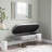 Chloe Contemporary/Glam Storage Bench In Chrome Metal And Grey Faux Leather By Lumisource