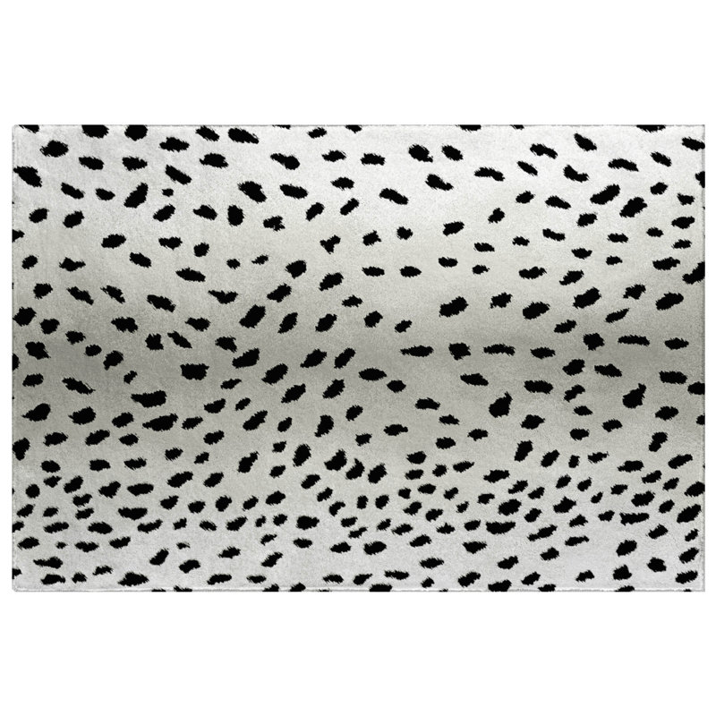 Premium Machine Washable Dream Shag ADS44 Antelope Rug, 1'8" x 2'6", Pearl